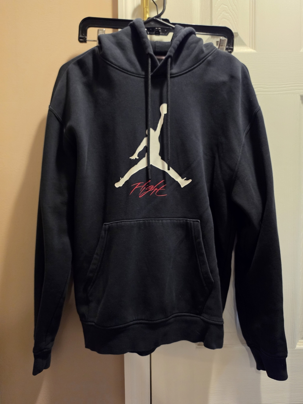 Nike Jordan Flight Black Hoodie Big Kids  Pullover Pre-owned Small